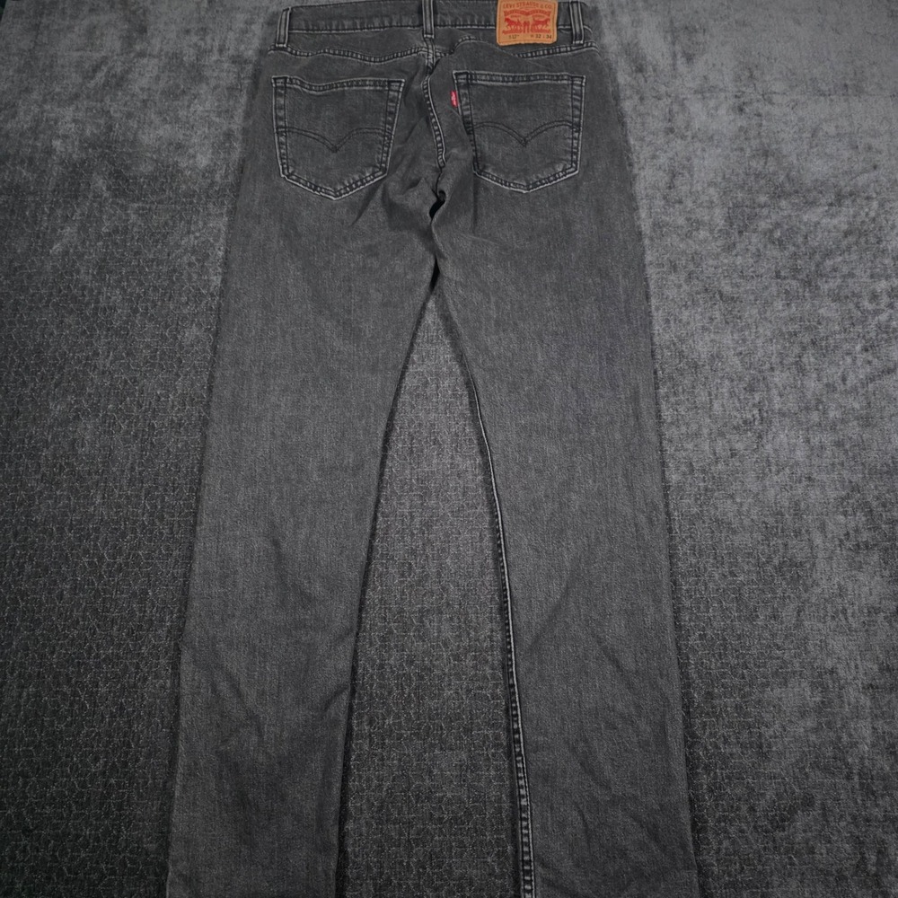 Levi's 512 Slim Taper Jeans Mens 32x34 Black Faded Stretch Denim Emo Punk Skater